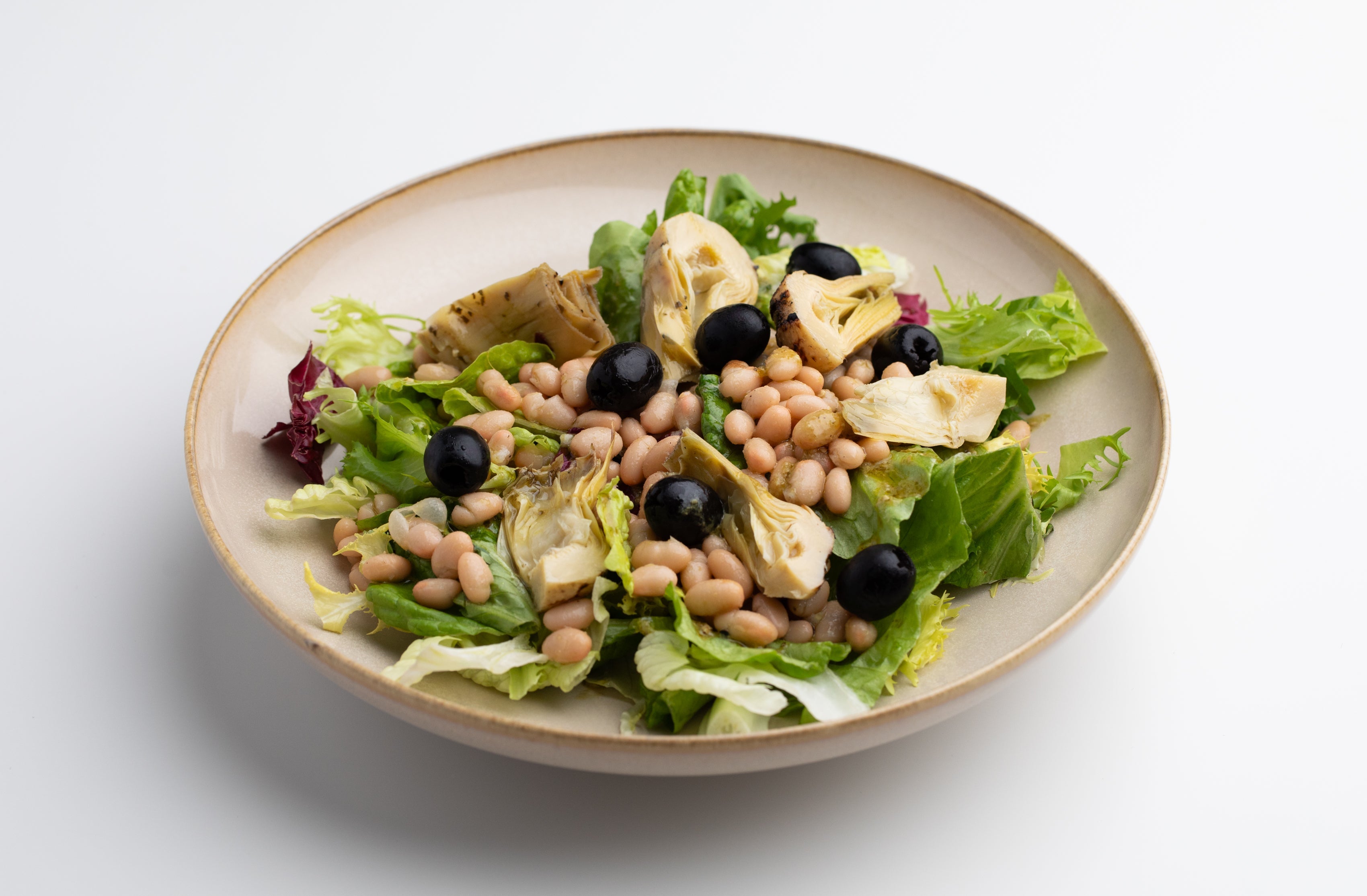 Articsókás saláta pestós öntettel