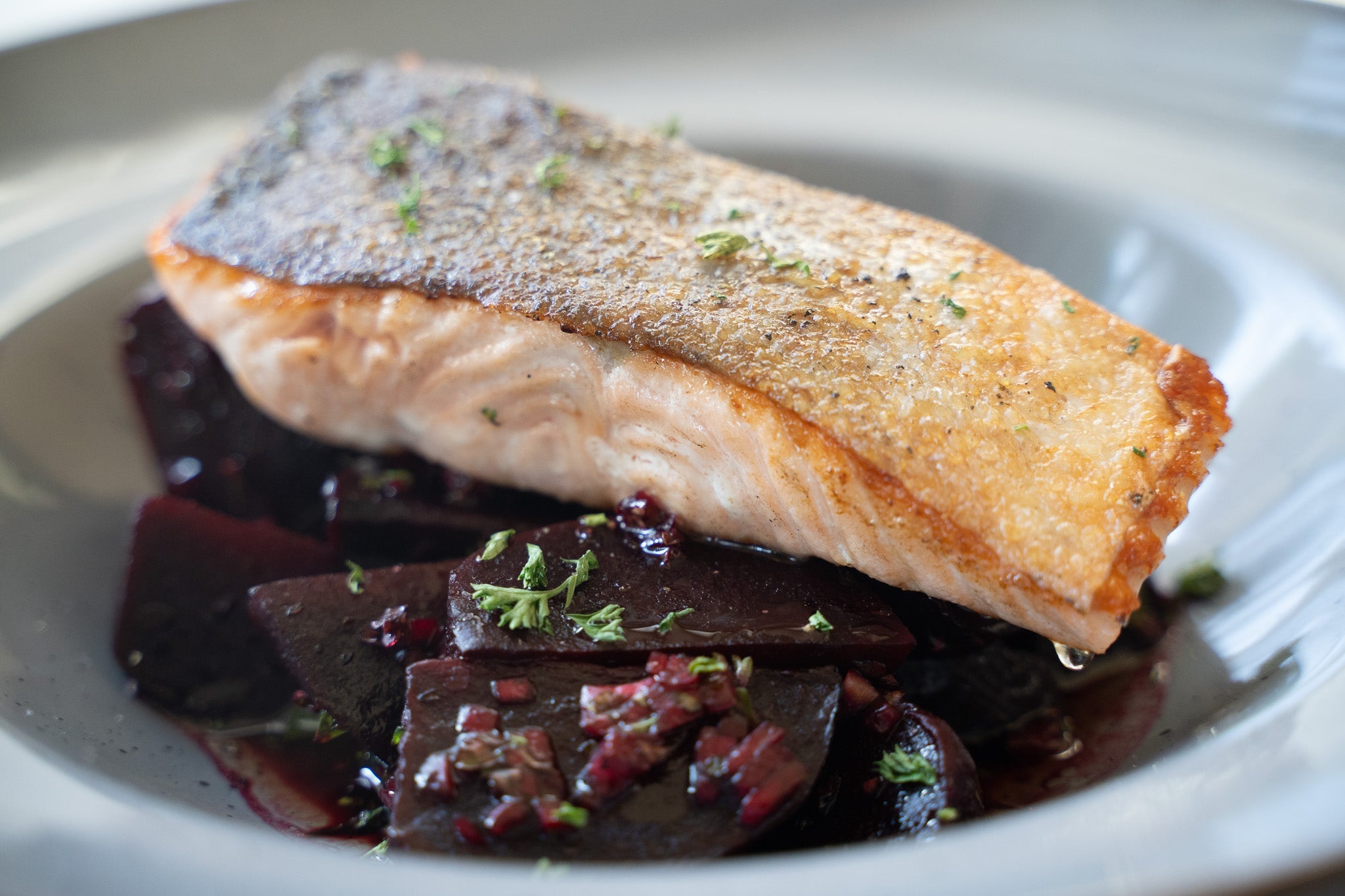 Lazac sült céklákkal