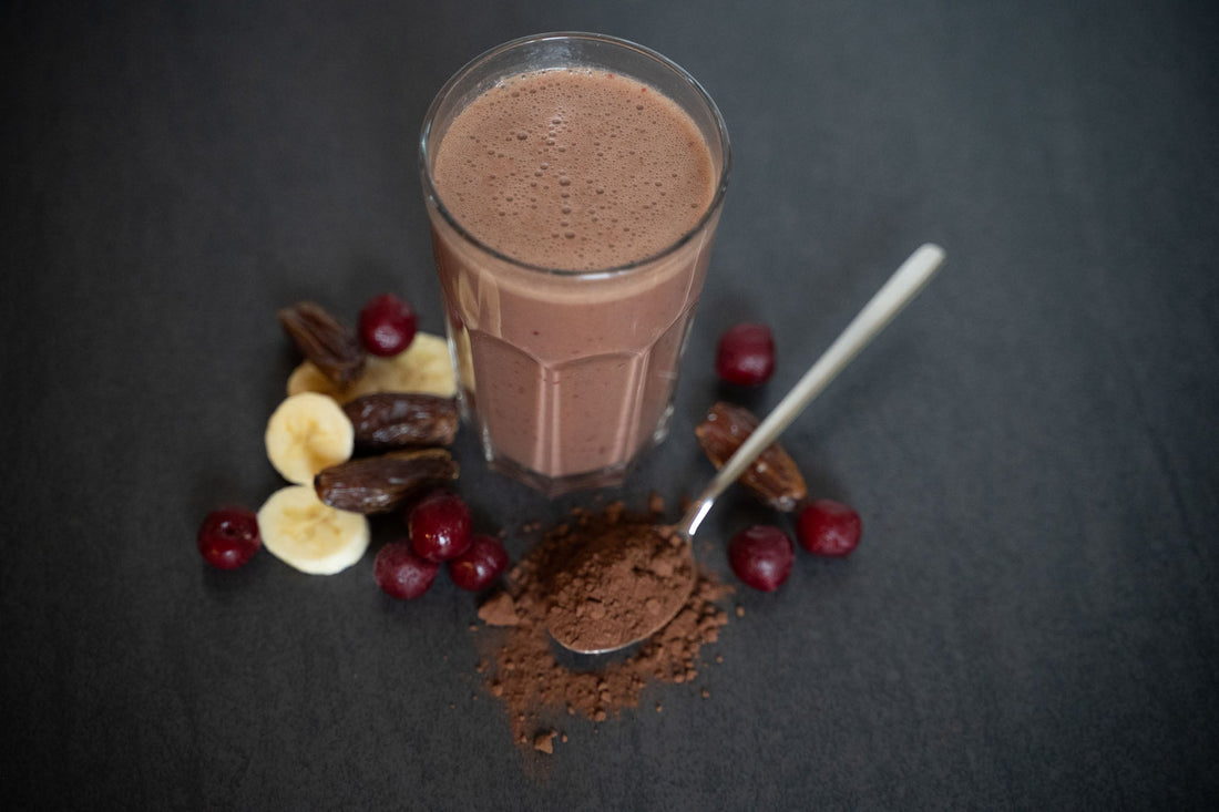Meggyes–csokis smoothie