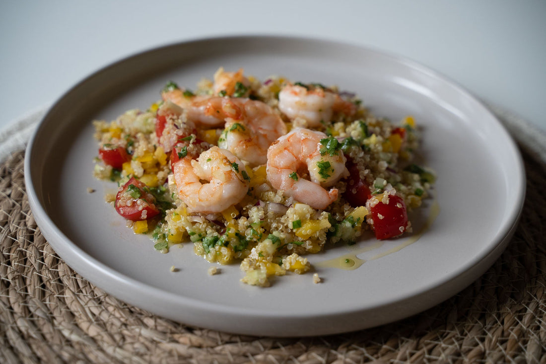 Quinoa saláta rákkal