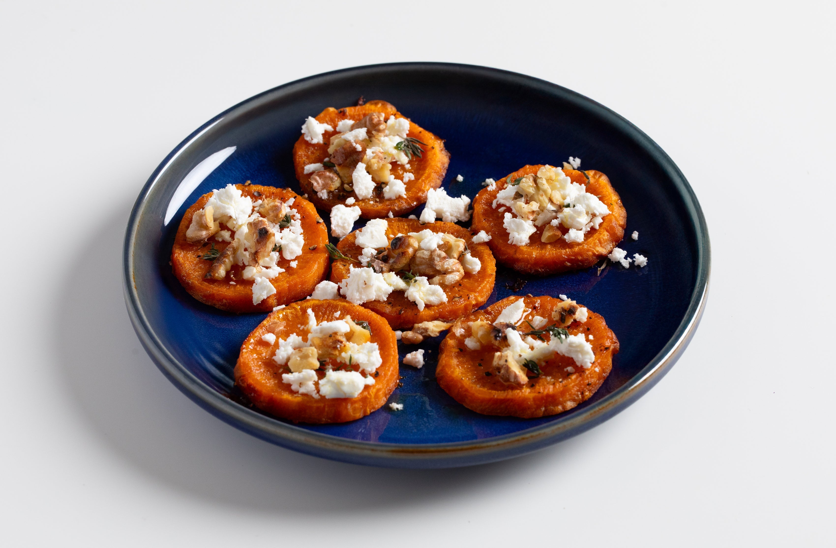 Sült édesburgonya falatok