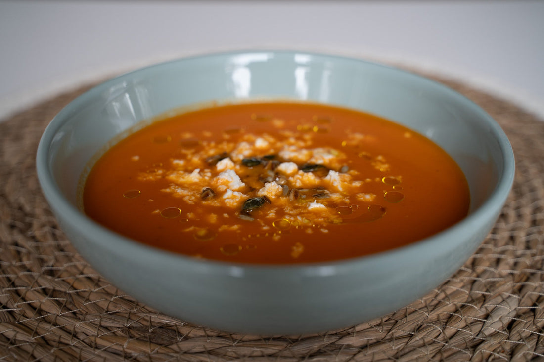 Sült zöldségkrémleves